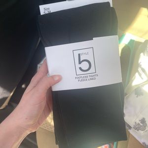 footless fleece lined tights